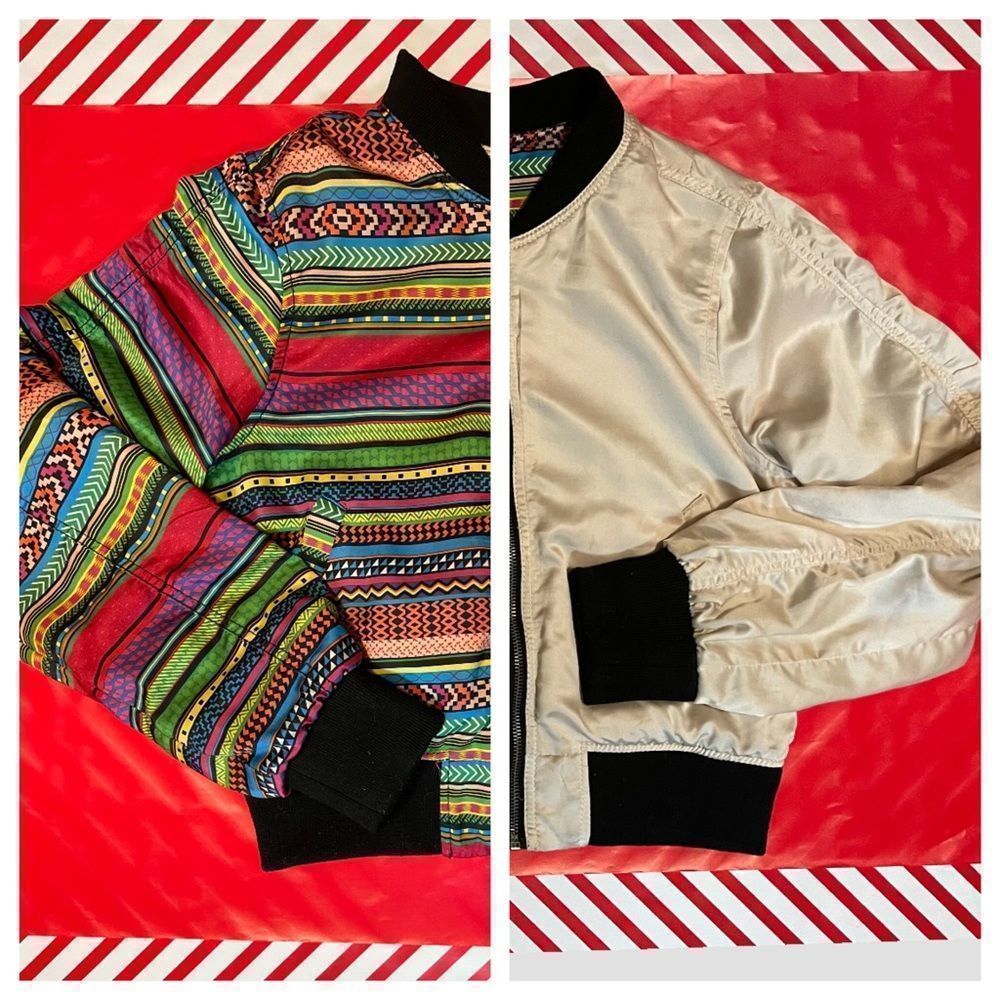Reversible Satin Bomber Jacket